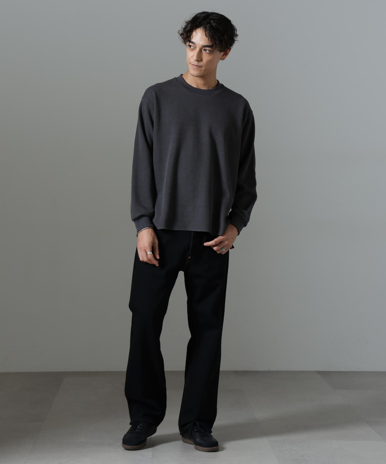 テクノワッフル ロングスリーブTシャツ 6684223230