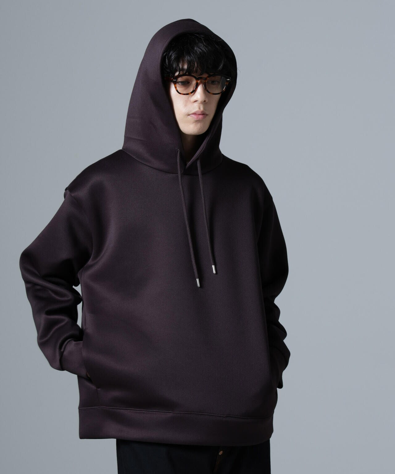 ANPAS パーカー Soft Cardboard Knit Oversized Full Zip Hoodie