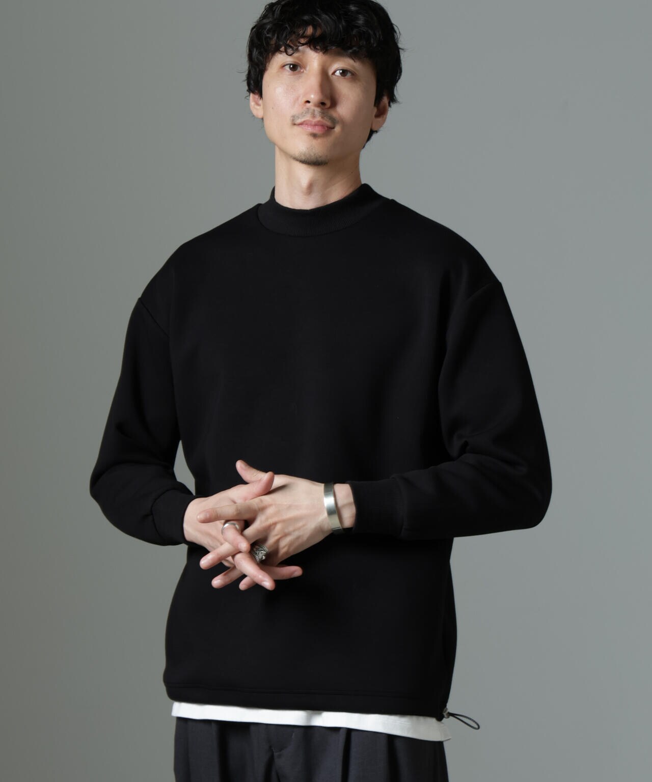 ダンボールドローストリングリブプルオーバー 6684223238