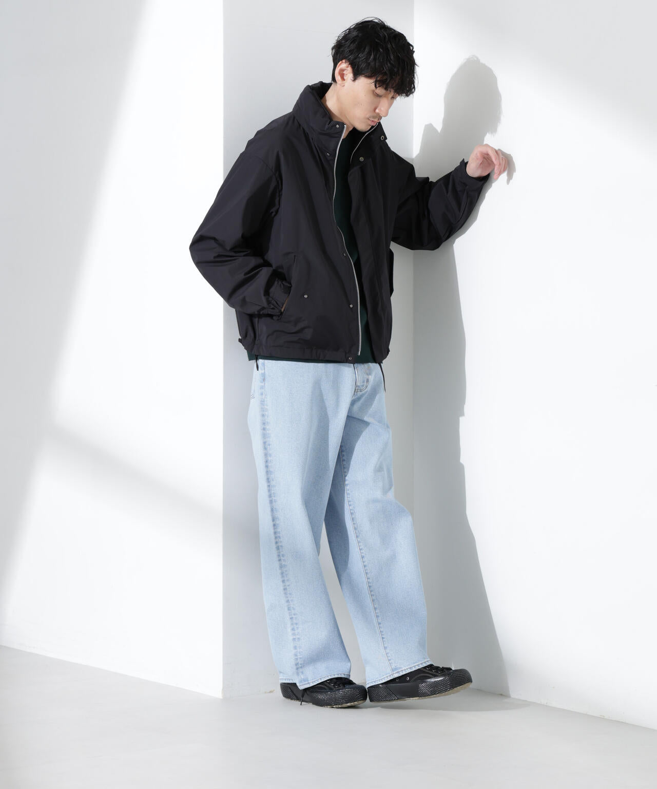 3レイヤースタンドブルゾン