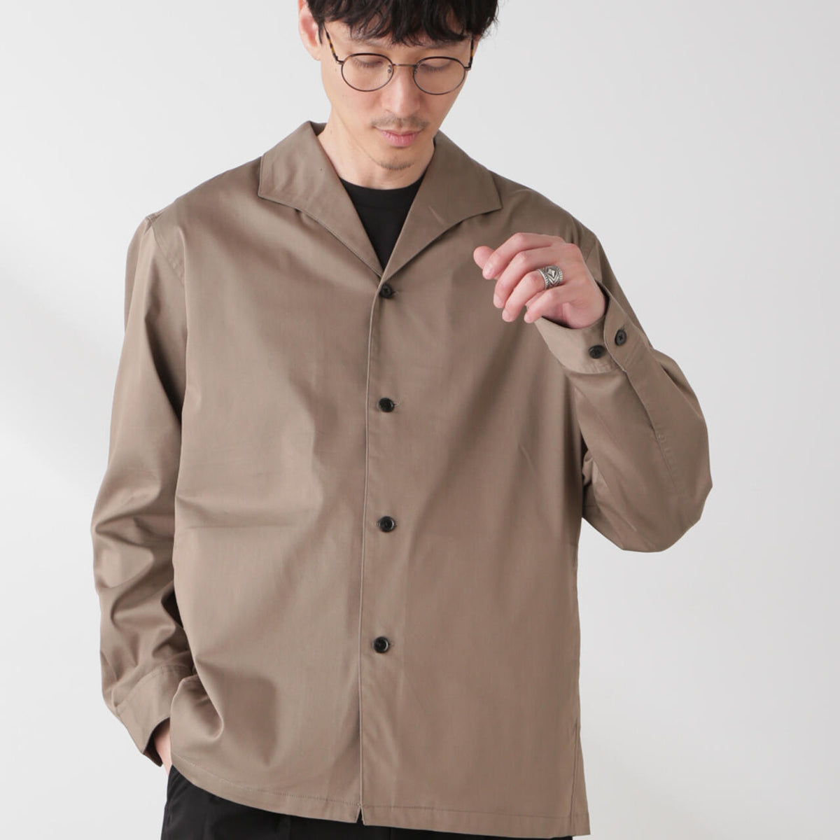 ひかりMULTIVERSE ジャケット ソラーロライト ストレッチ ワイドカラー ジャケット (セットアップ可)