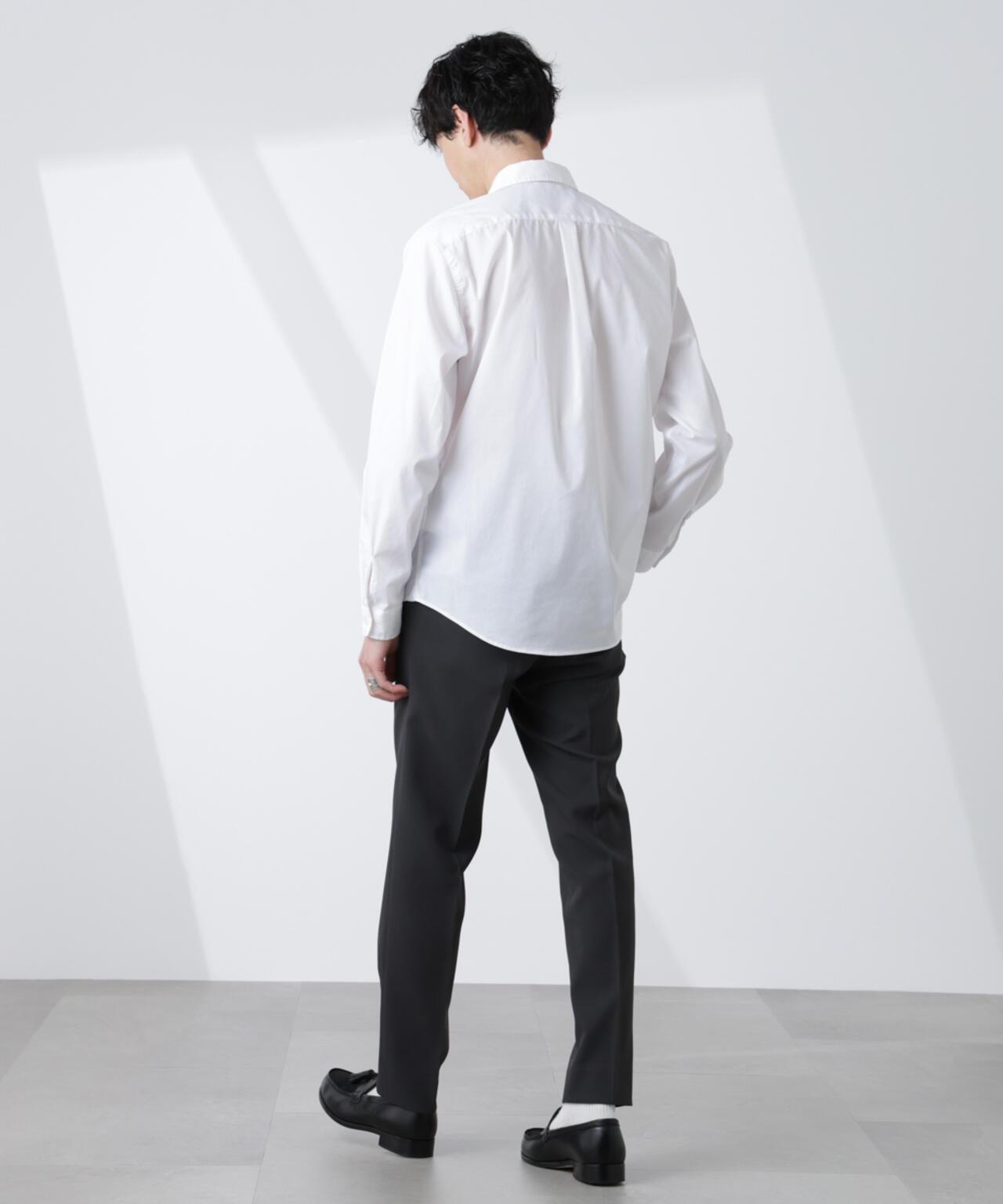 「ICE FLOW LINEN」カッタウェイシャツ 長袖 6685120207