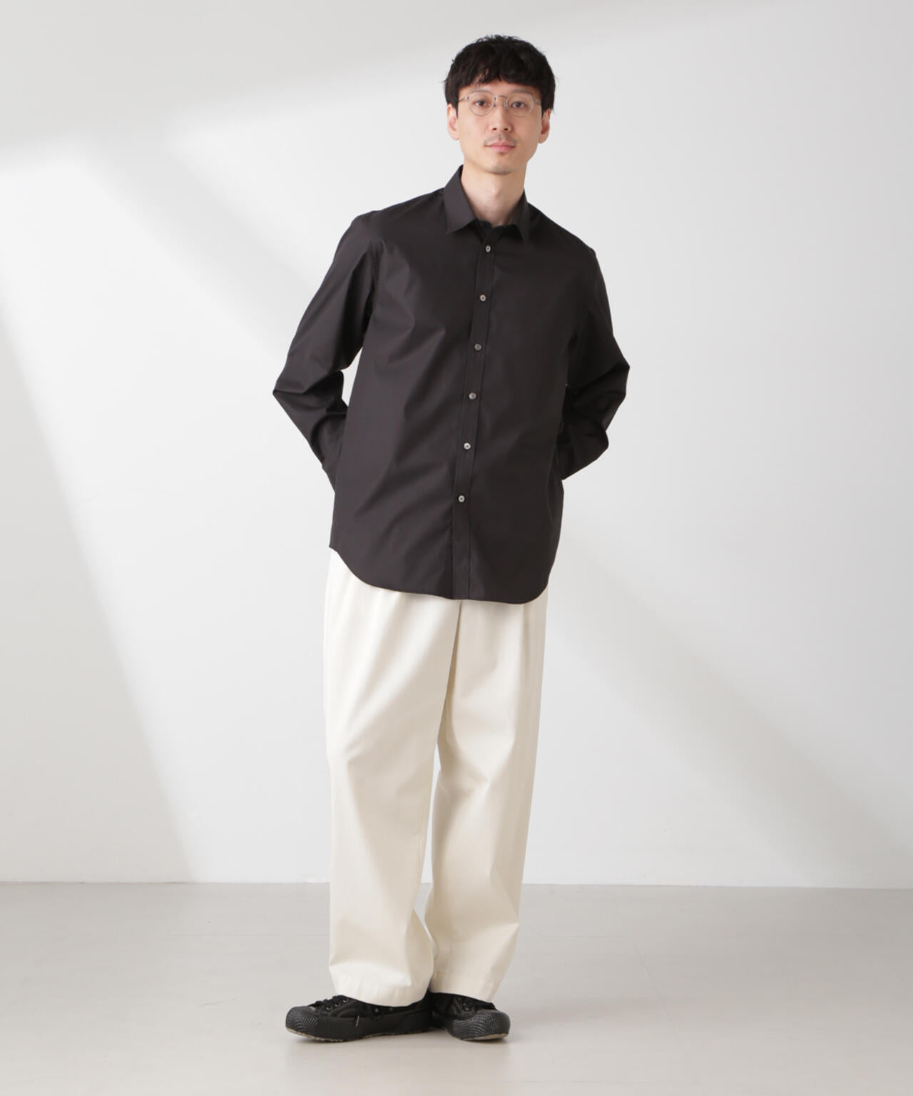 ESTENEIGE(R) レギュラーカラーシャツ 長袖/接触冷感 6685120225