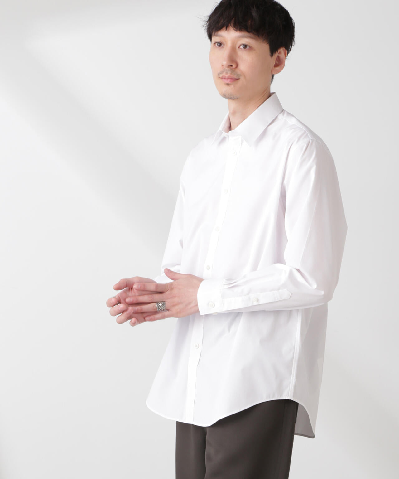 ESTENEIGE(R) レギュラーカラーシャツ 長袖/接触冷感 6685120225