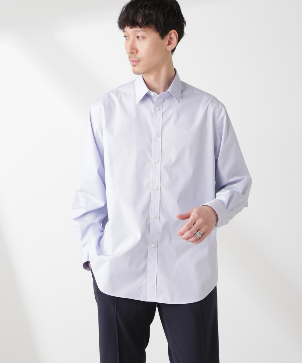 ESTENEIGE(R) レギュラーカラーシャツ 長袖/接触冷感 6685120225