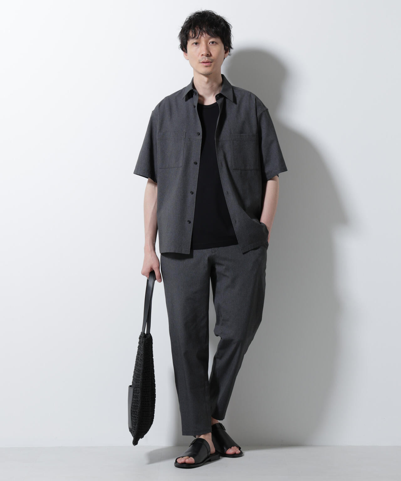 DotAir(R)ミニホールストレッチシャツ半袖/吸水速乾(セットアップ可) 6685121229