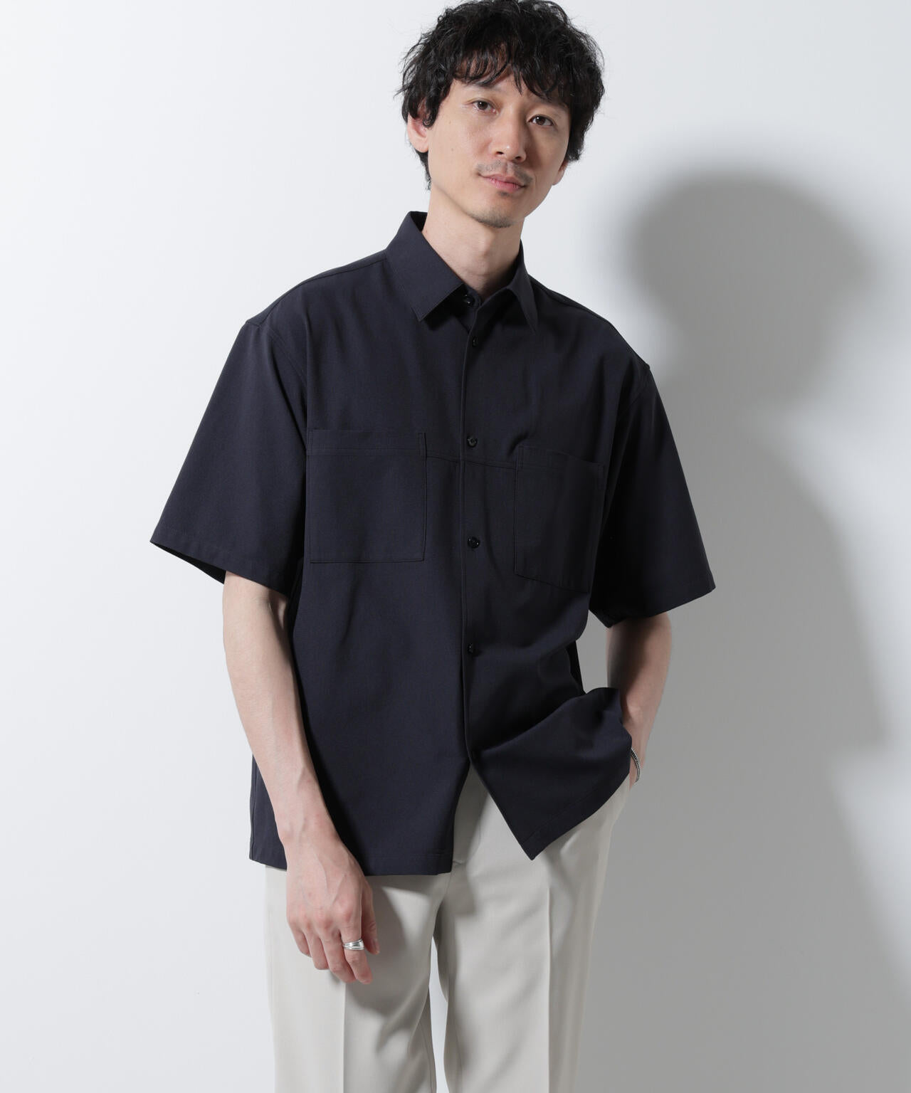 DotAir(R)ミニホールストレッチシャツ半袖/吸水速乾(セットアップ可) 6685121229