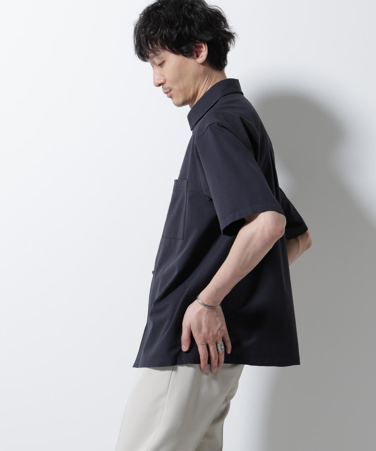 DotAir(R)ミニホールストレッチシャツ半袖/吸水速乾(セットアップ可) 6685121229
