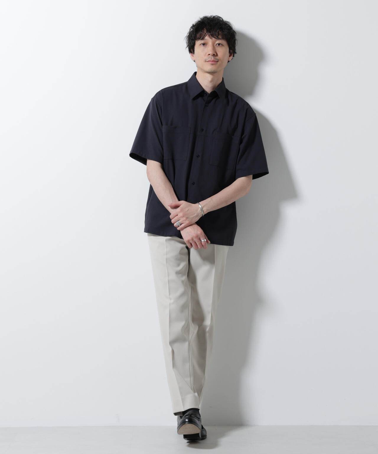 DotAir(R)ミニホールストレッチシャツ半袖/吸水速乾(セットアップ可) 6685121229
