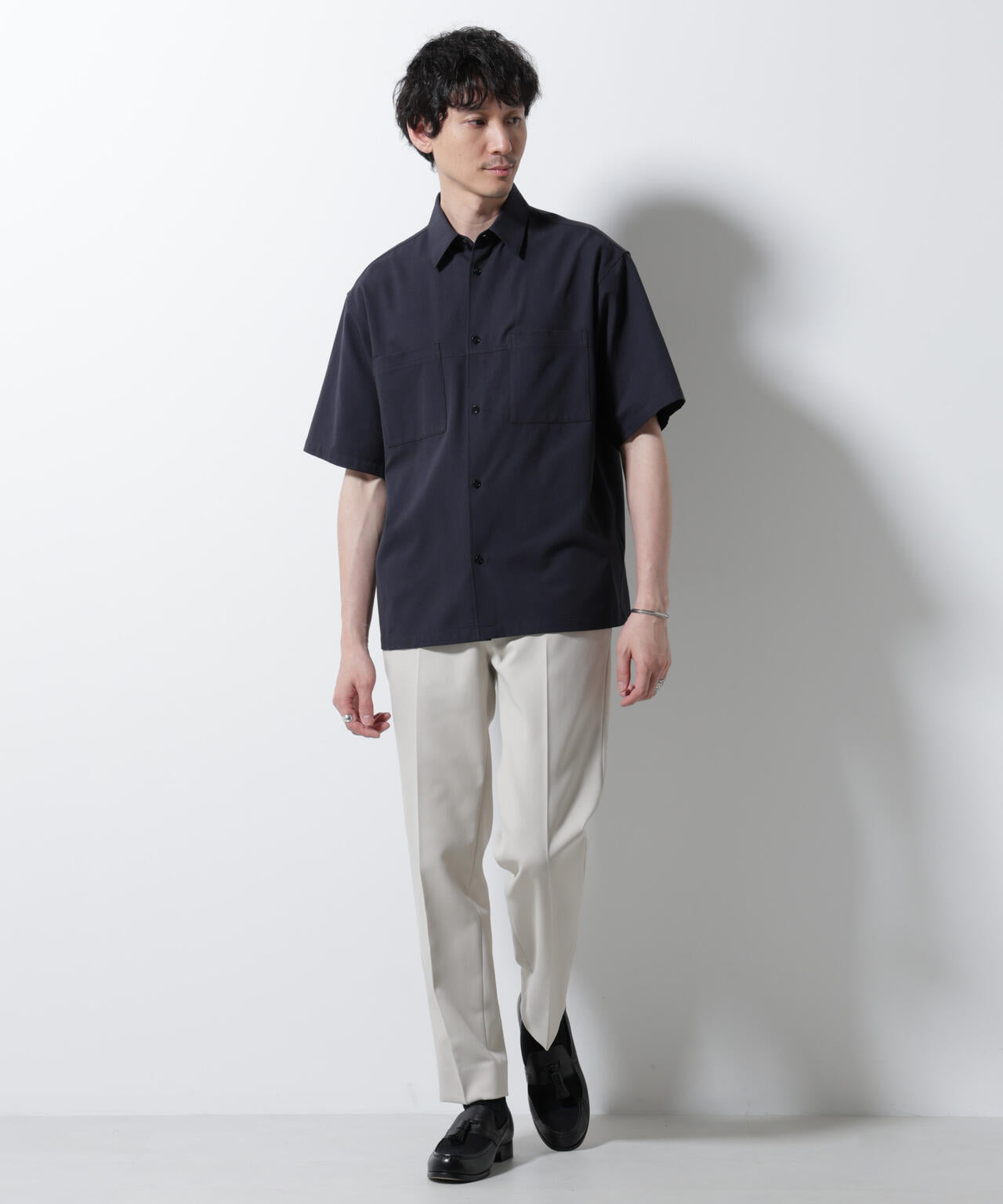 DotAir(R)ミニホールストレッチシャツ半袖/吸水速乾(セットアップ可) 6685121229
