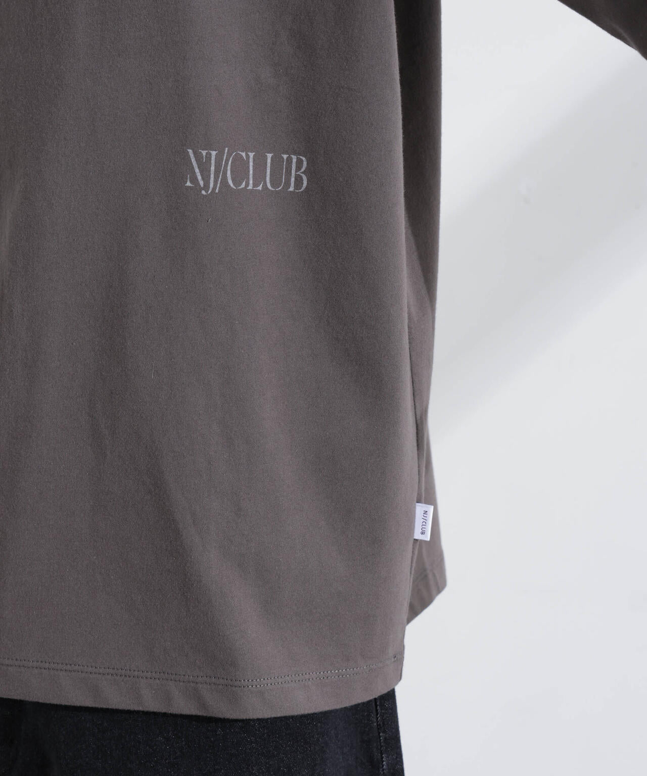 NJ/CLUB｣ ロゴ プリント ロングスリーブ Tシャツ