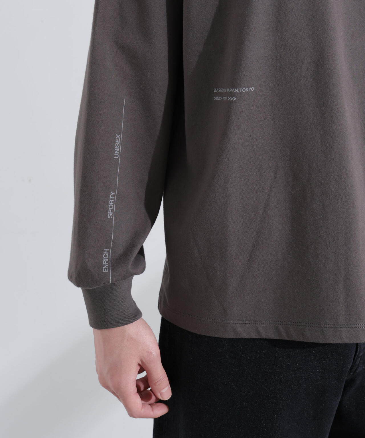 【美品/DOMINGO】NJ ロングスリーブ L NJ/CLUB｣ ロゴ プリント ロングスリーブ Tシャツ