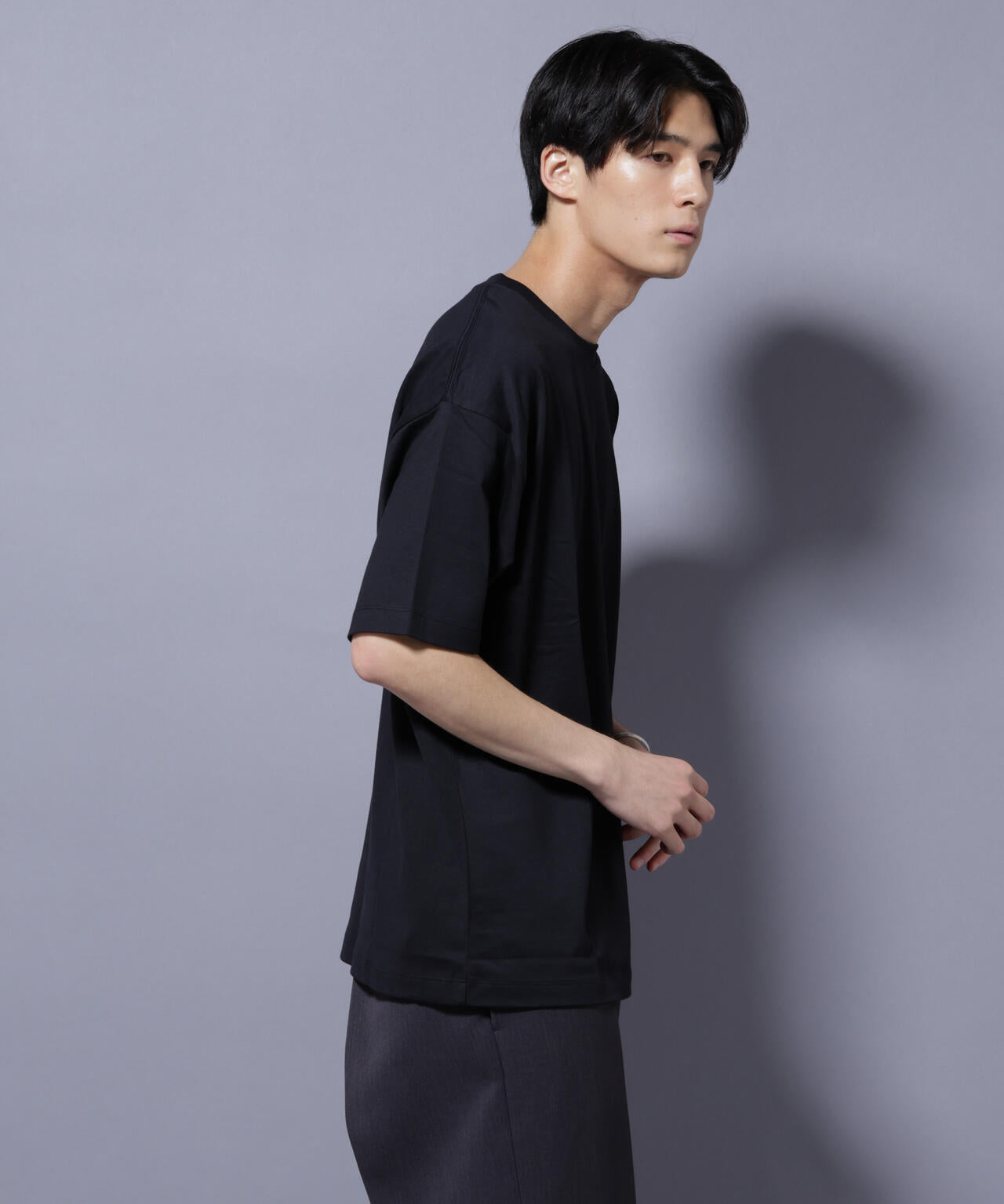 Anti Soaked(R)  汗染み防止 クルーネック ビッグシルエットTシャツ 6685124203