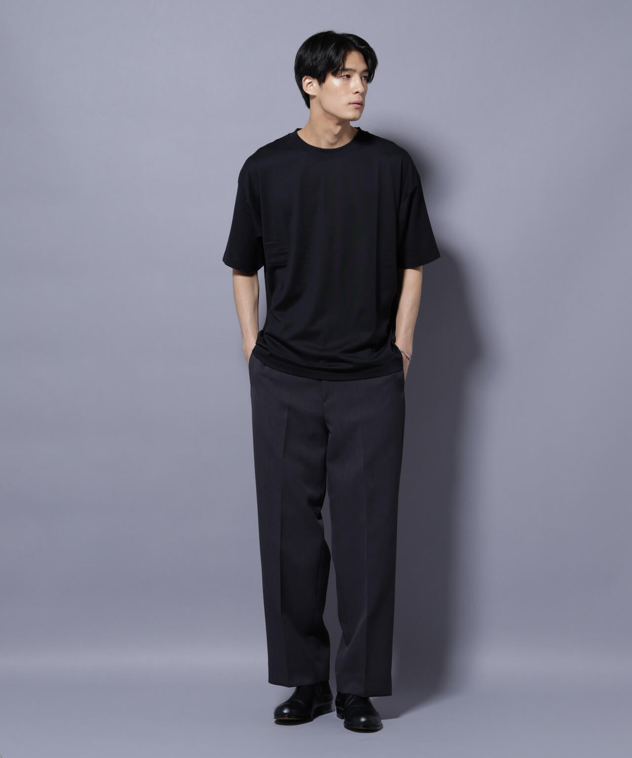 Anti Soaked(R)  汗染み防止 クルーネック ビッグシルエットTシャツ 6685124203