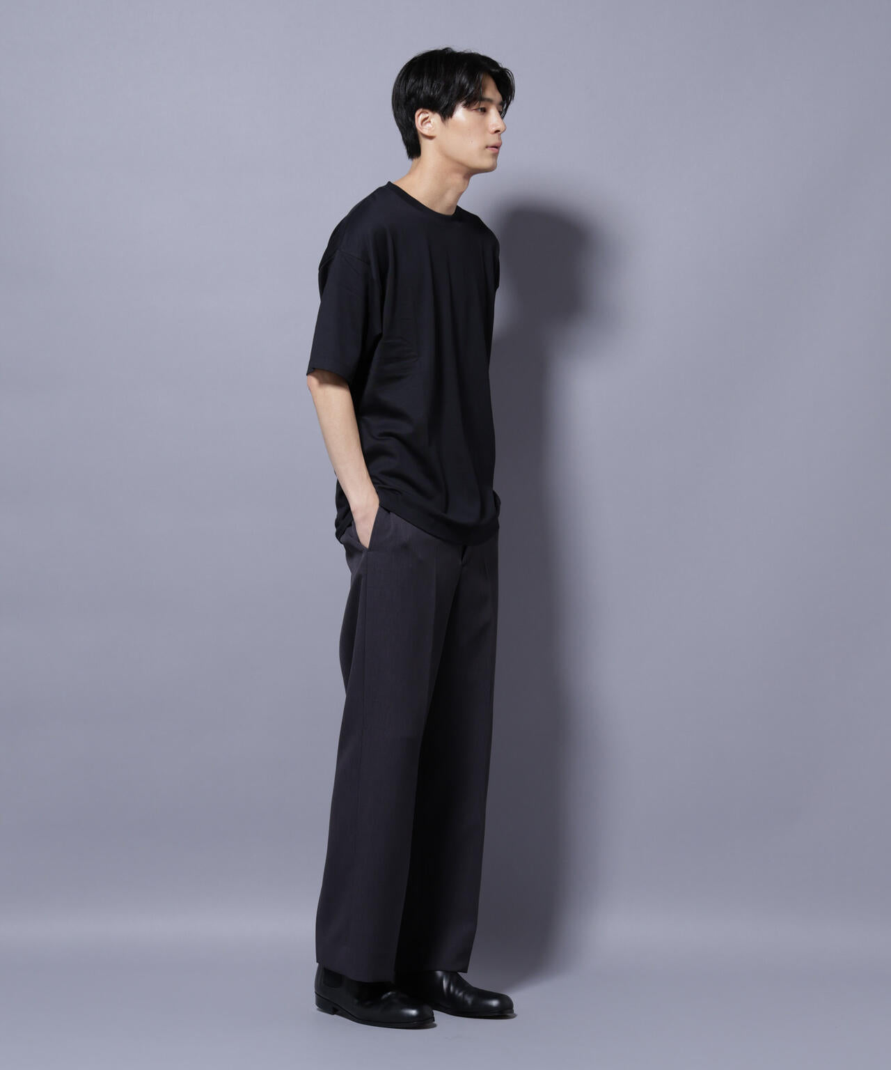 Anti Soaked(R)  汗染み防止 クルーネック ビッグシルエットTシャツ 6685124203