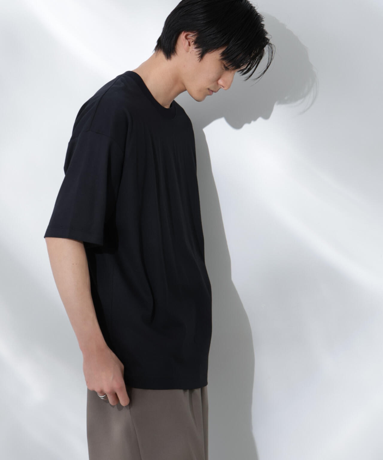 Anti Soaked(R)  汗染み防止 クルーネック ビッグシルエットTシャツ 6685124203