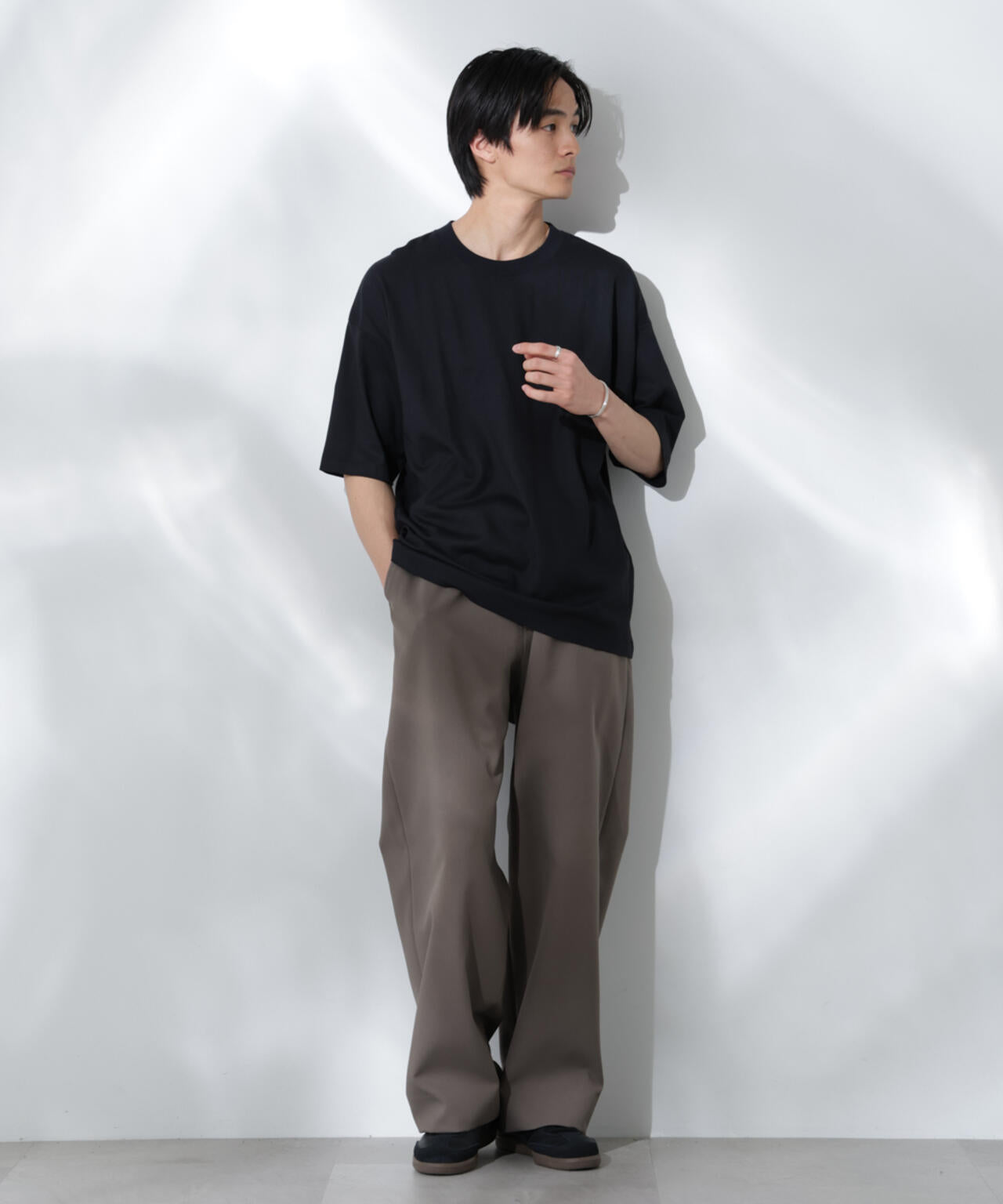 Anti Soaked(R)  汗染み防止 クルーネック ビッグシルエットTシャツ 6685124203