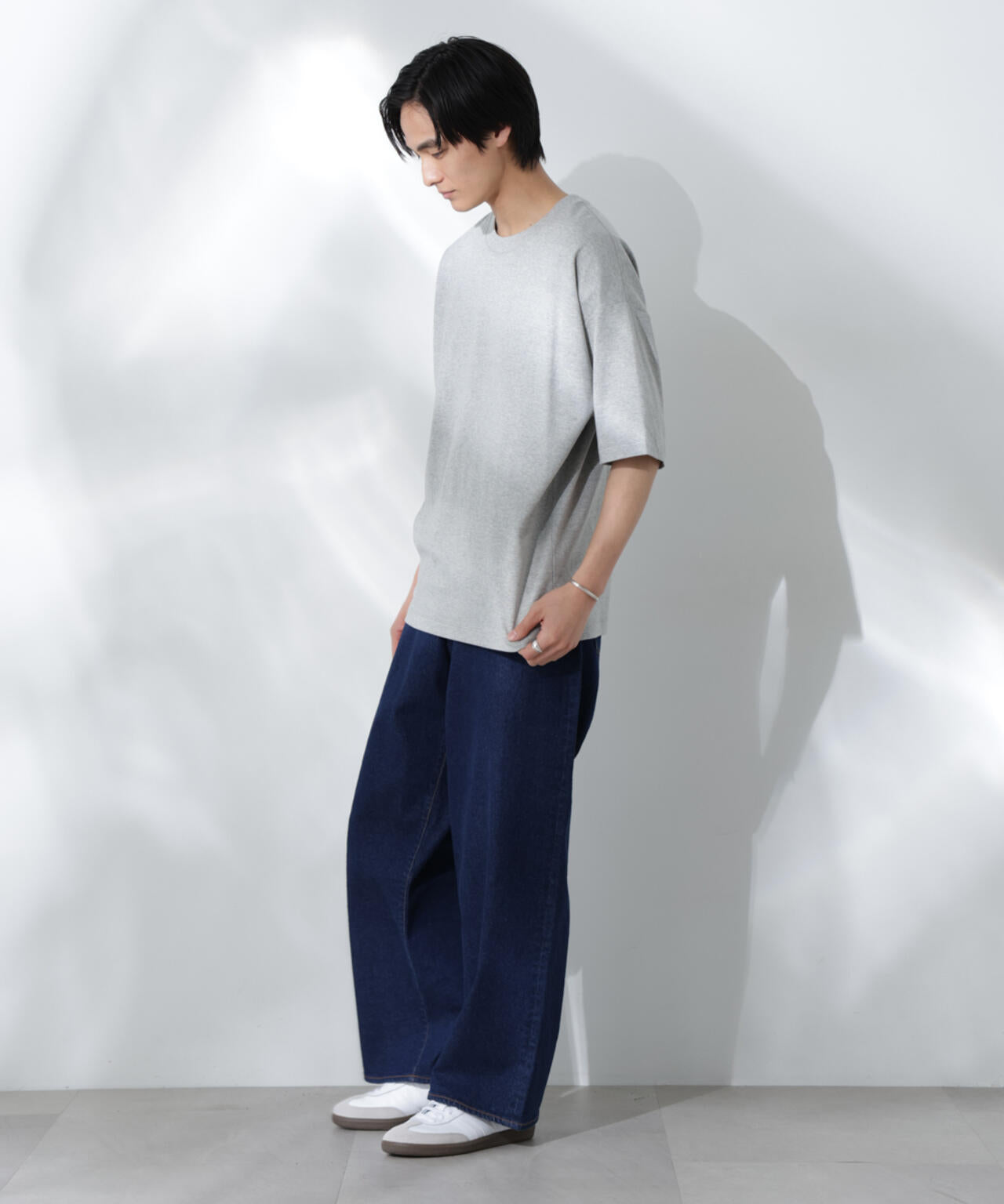 Anti Soaked(R)  汗染み防止 クルーネック ビッグシルエットTシャツ 6685124203