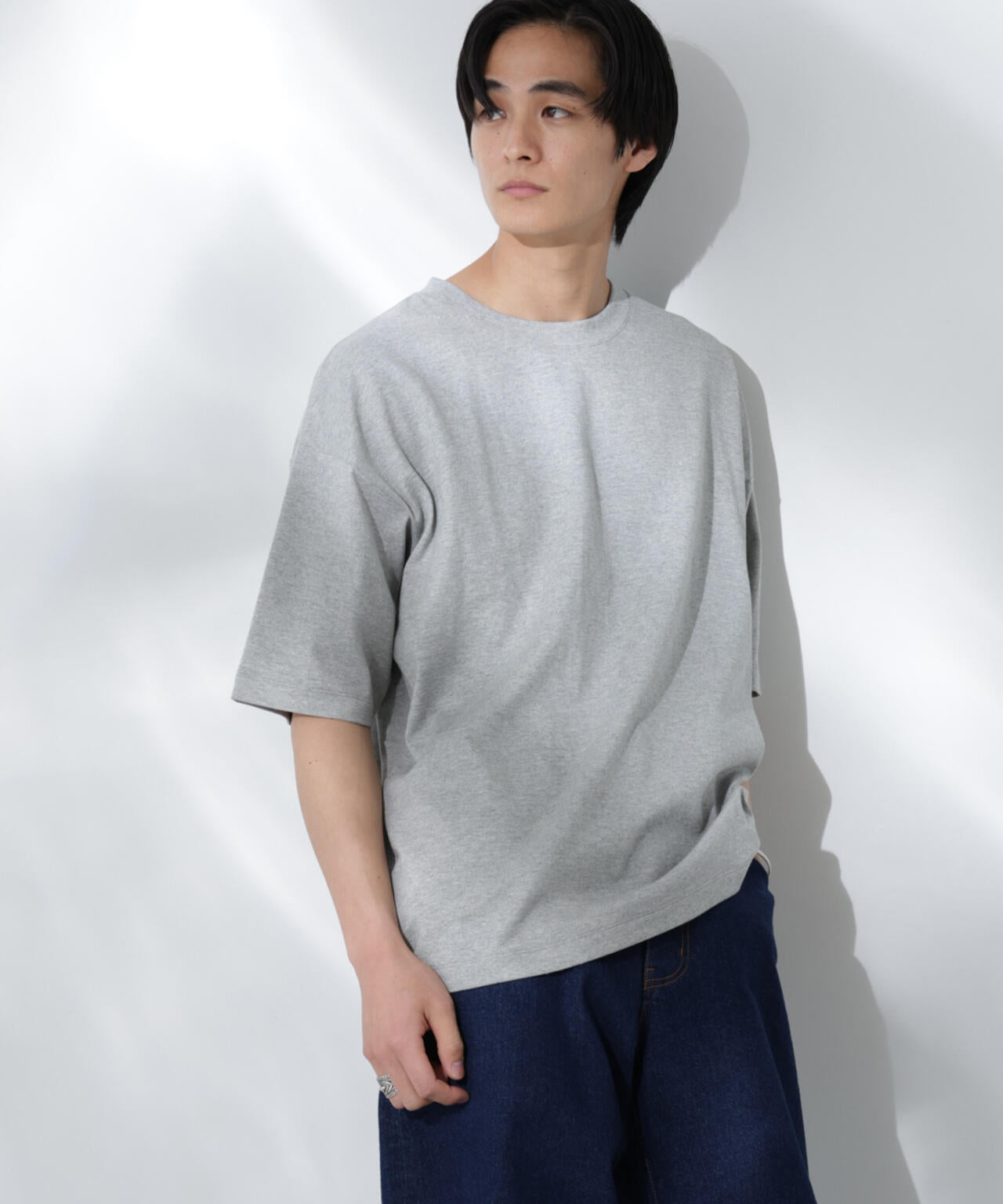 Anti Soaked(R)  汗染み防止 クルーネック ビッグシルエットTシャツ 6685124203