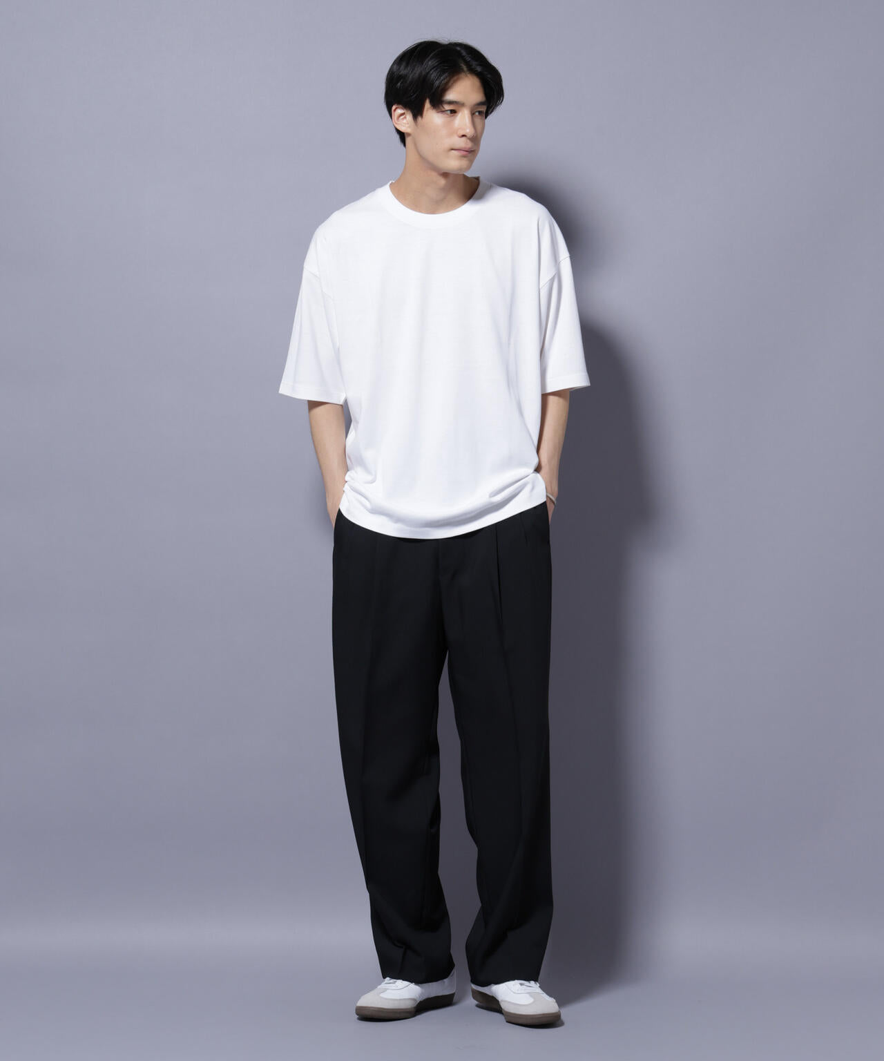 Anti Soaked(R)  汗染み防止 クルーネック ビッグシルエットTシャツ 6685124203