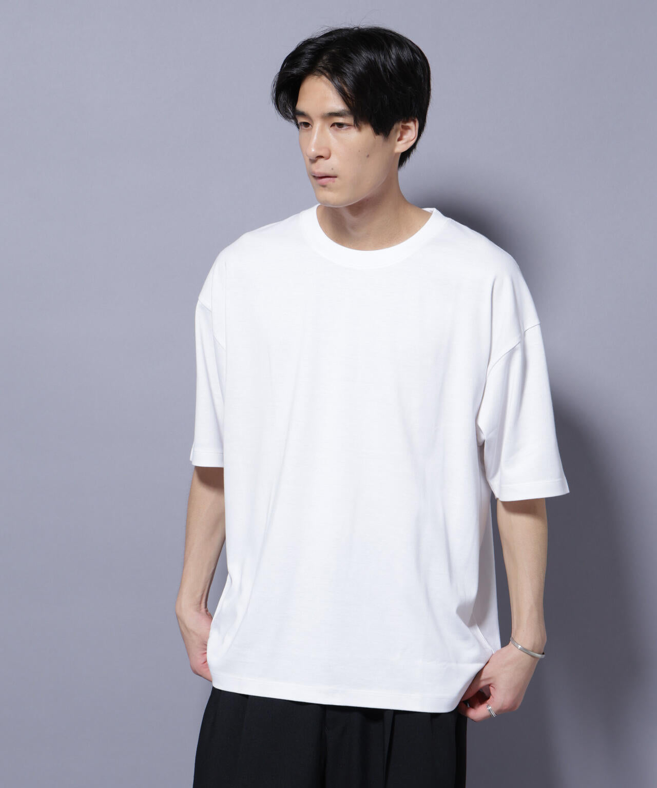 Anti Soaked(R)  汗染み防止 クルーネック ビッグシルエットTシャツ 6685124203