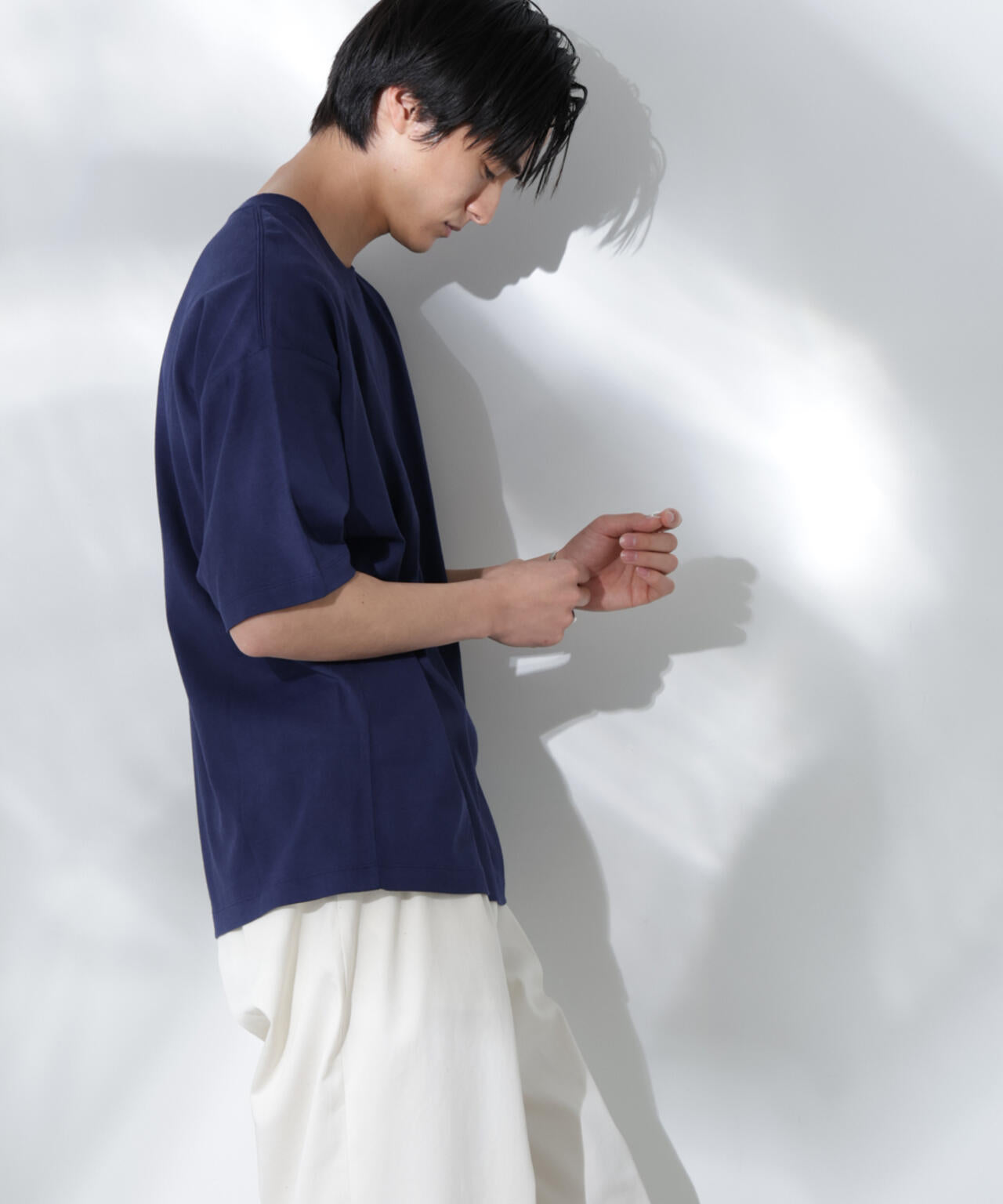 Anti Soaked(R)  汗染み防止 クルーネック ビッグシルエットTシャツ 6685124203