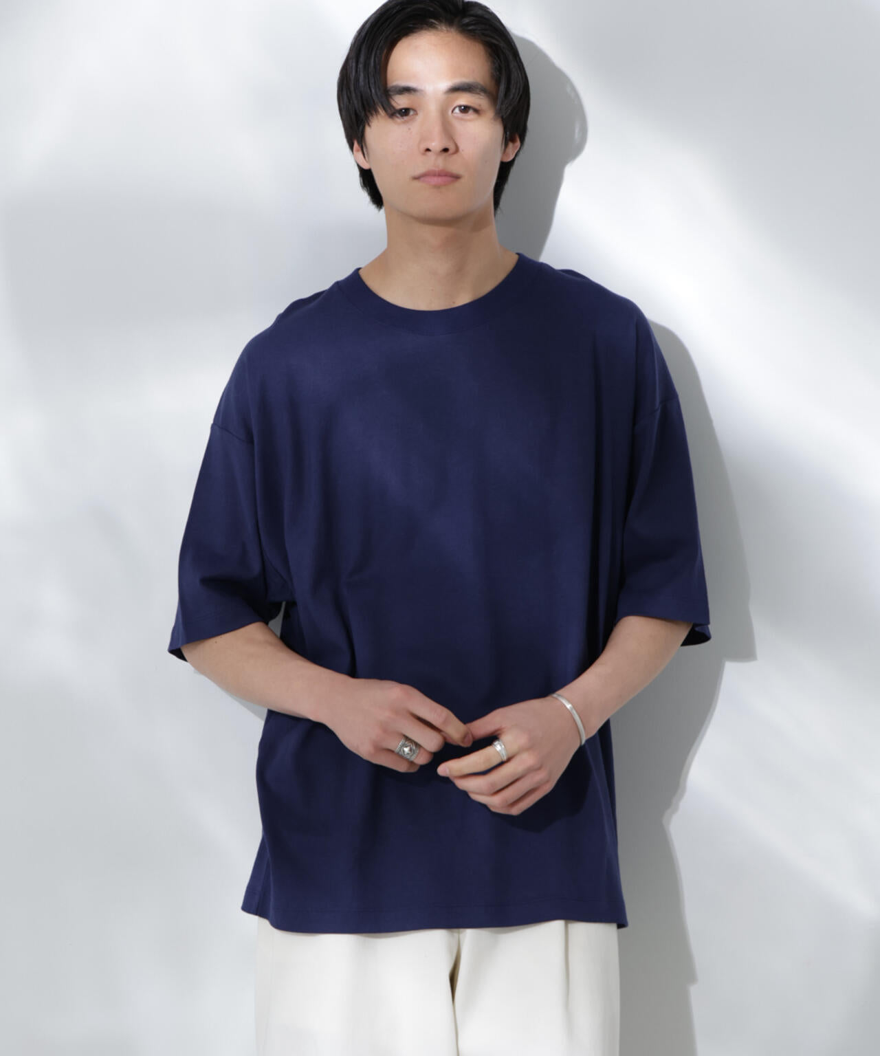 Anti Soaked(R)  汗染み防止 クルーネック ビッグシルエットTシャツ 6685124203