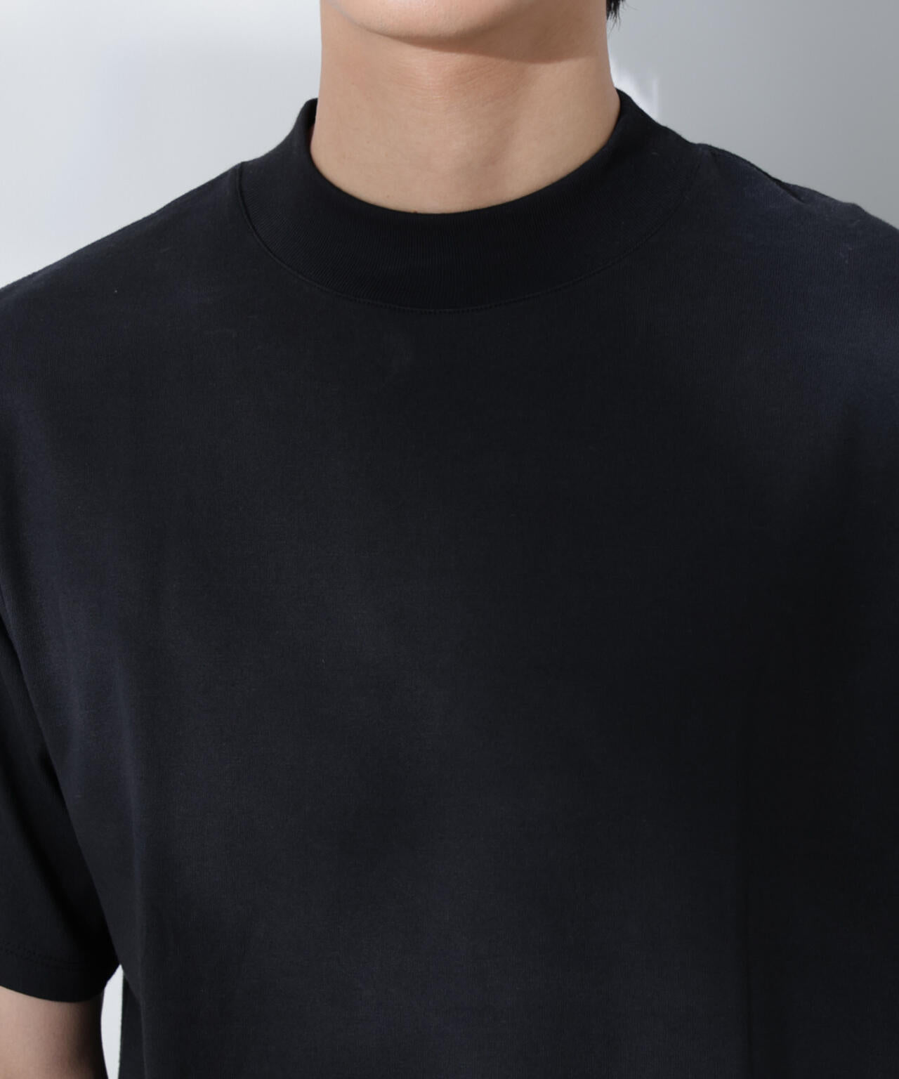Anti Soaked(R)  汗染み防止 モックネックレギュラーシルエットTシャツ 6685124204