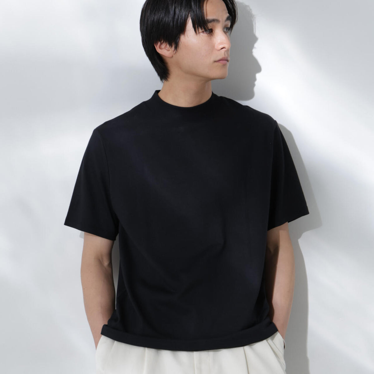 カレン様　45rpm⭐️美品⭐️ジャージフラノのモックネックTシャツ 45rpm⭐️美品⭐️ジャージフラノのモックネックTシャツ