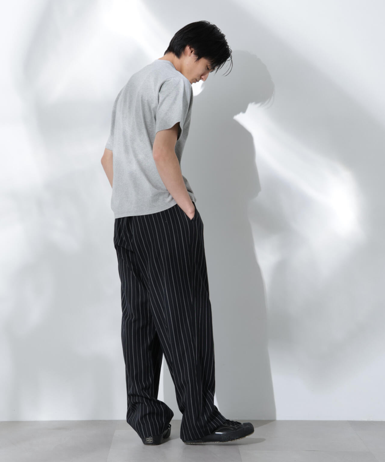 Anti Soaked(R)  汗染み防止 モックネックレギュラーシルエットTシャツ 6685124204