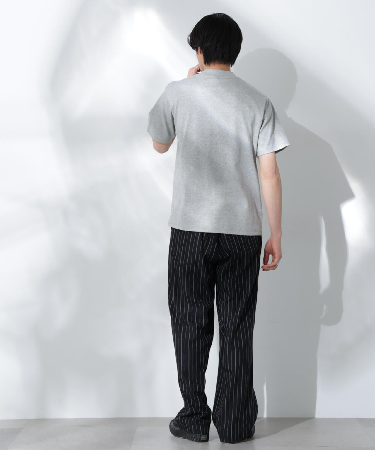 Anti Soaked(R)  汗染み防止 モックネックレギュラーシルエットTシャツ 6685124204