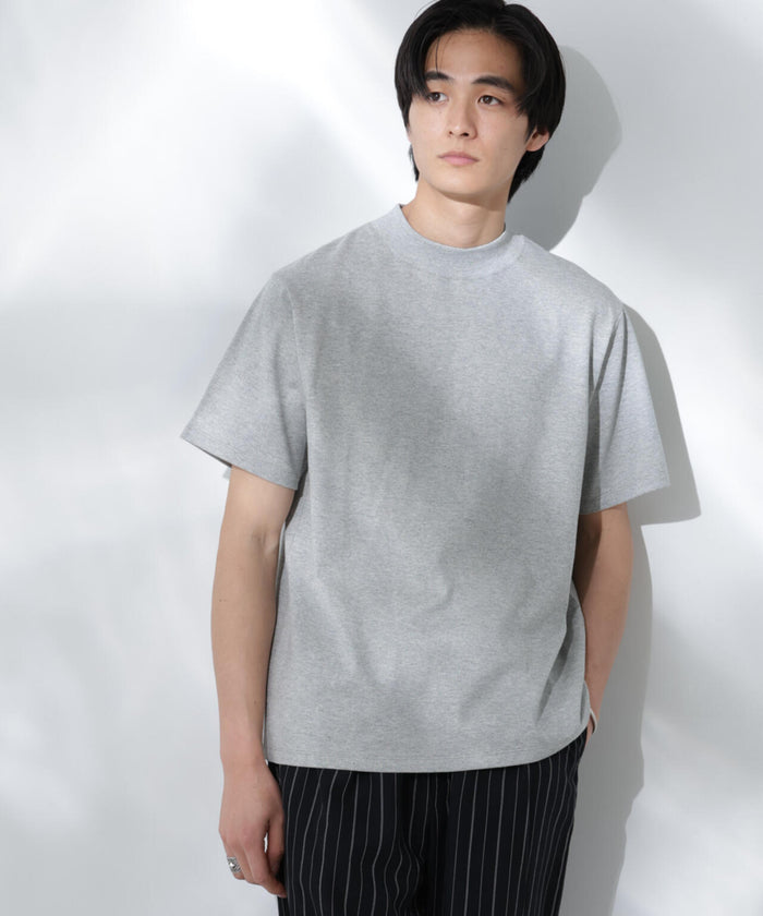 Anti Soaked(R) 汗染み防止 モックネックレギュラーシルエットTシャツ
