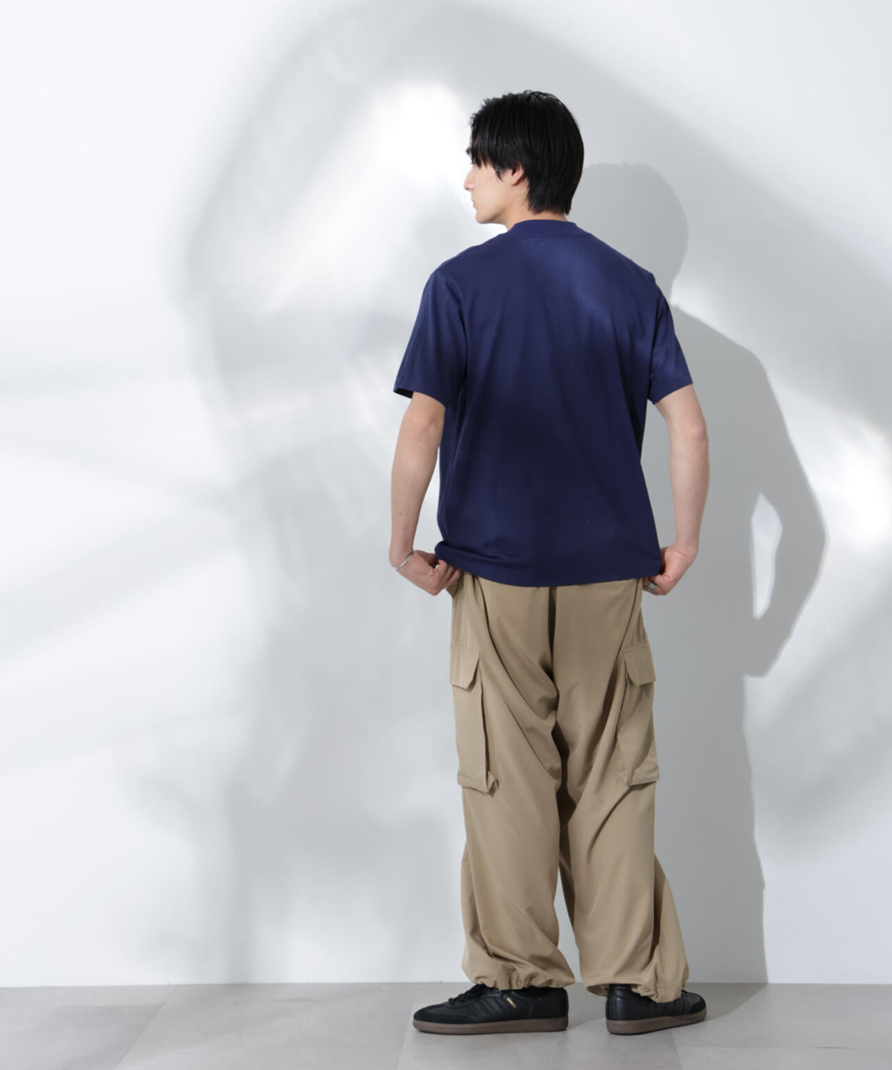 Anti Soaked(R)  汗染み防止 モックネックレギュラーシルエットTシャツ 6685124204
