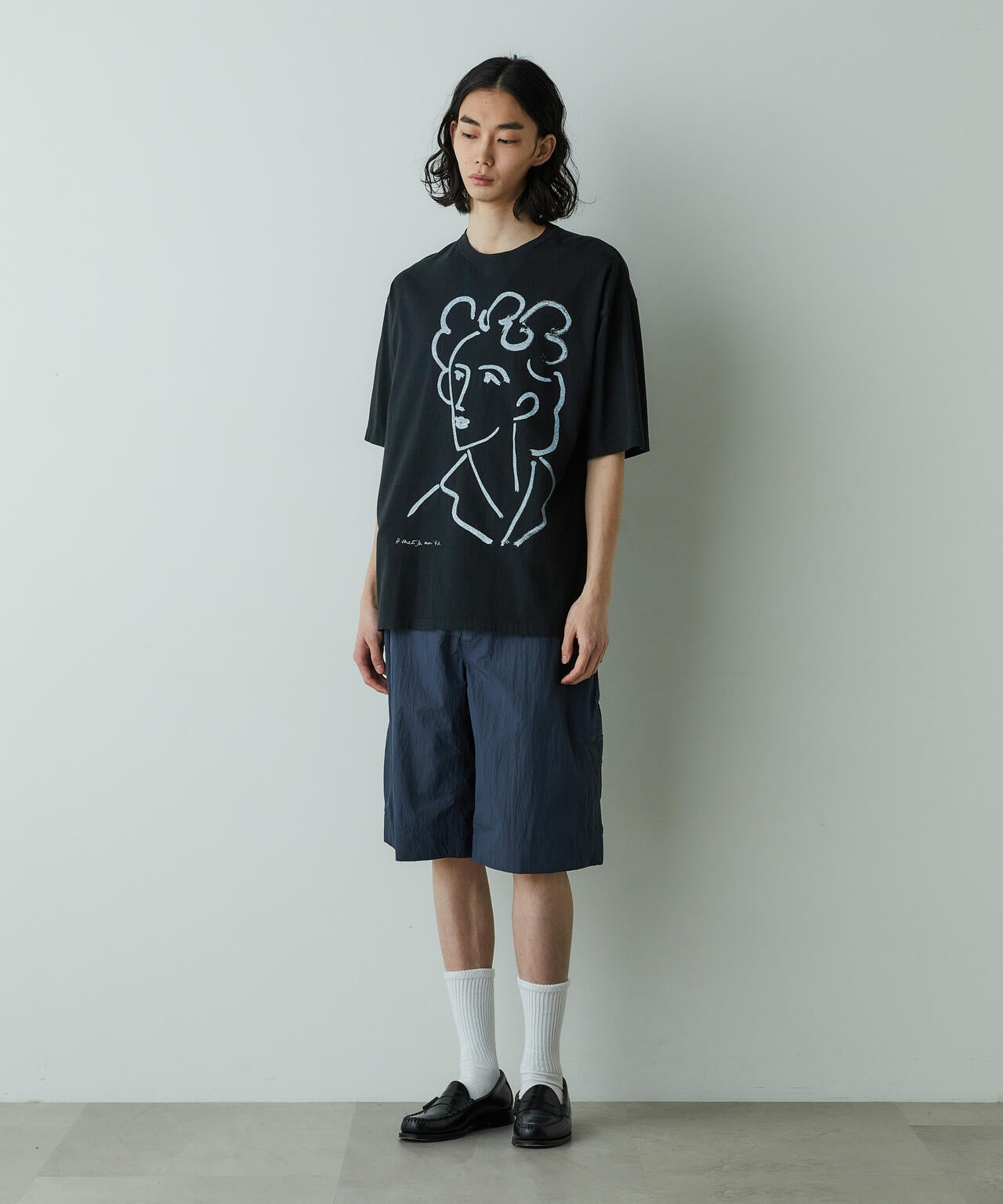 「HOTEL PALACE」オテルパラス アンリマティス アートグラフィックTシャツB HOTEL PALACE」オテルパラス アンリマティス アートグラフィック