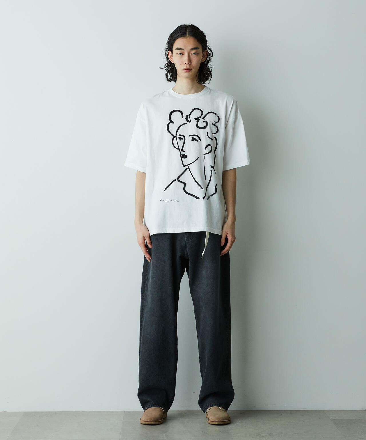 「HOTEL PALACE」オテルパラス アンリマティス アートグラフィックTシャツB HOTEL PALACE」オテルパラス アンリマティス アートグラフィック