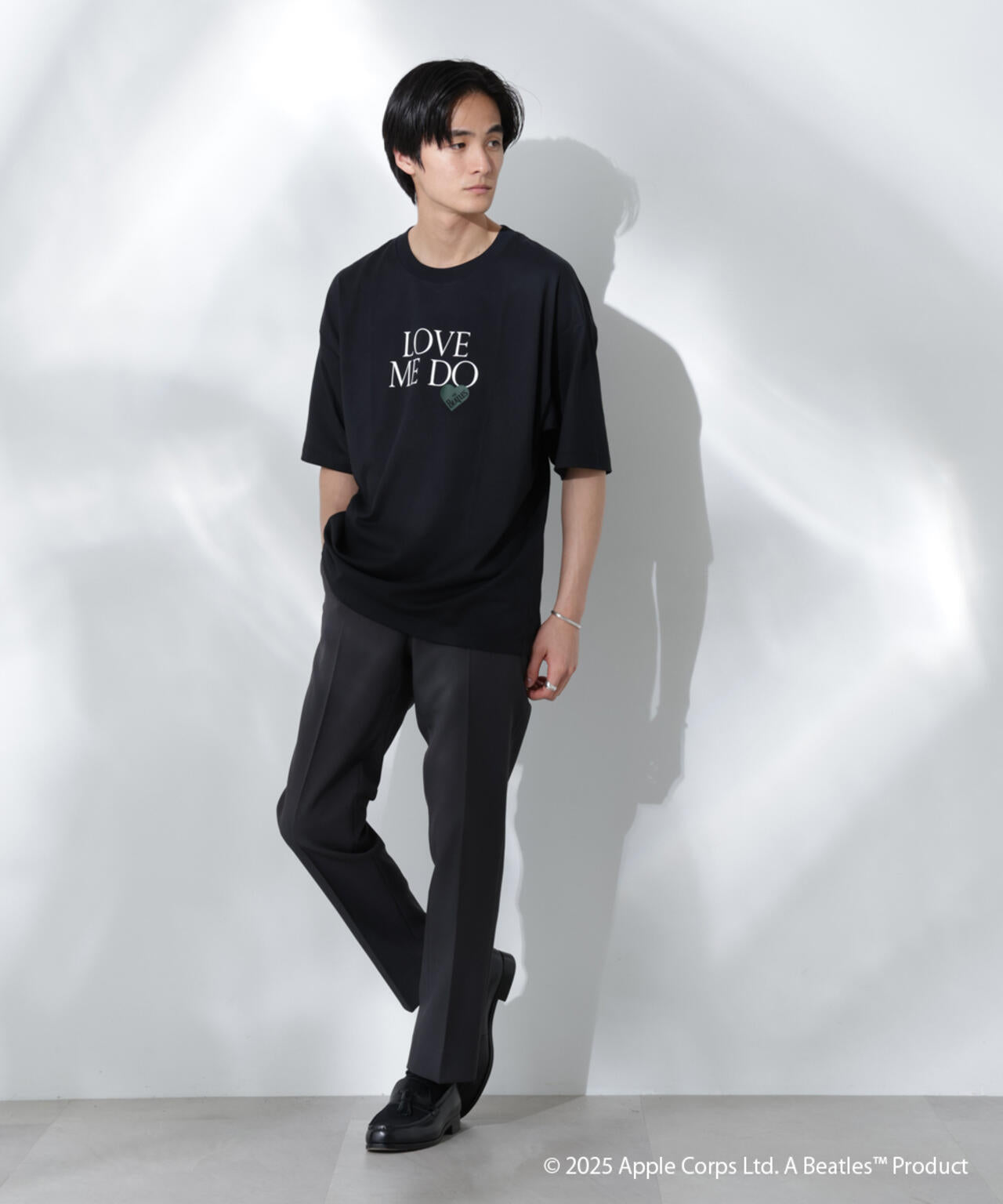 Anti Soaked(R)×BEATLES LOVE ME DO汗染み防止Tシャツ Anti Soaked(R) × BEATLES LOVE ME DO 汗染み防止 Tシャツ