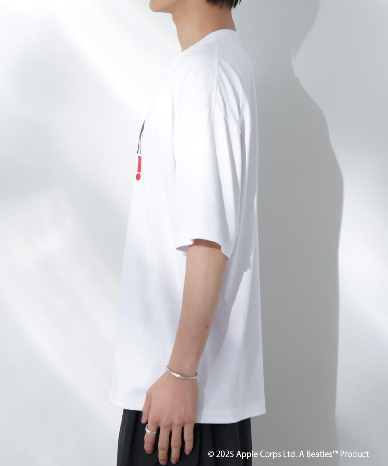Anti Soaked(R)×BEATLES HELP 汗染み防止Tシャツ Anti Soaked(R) 汗染み防止 クルーネック ビッグシルエットT
