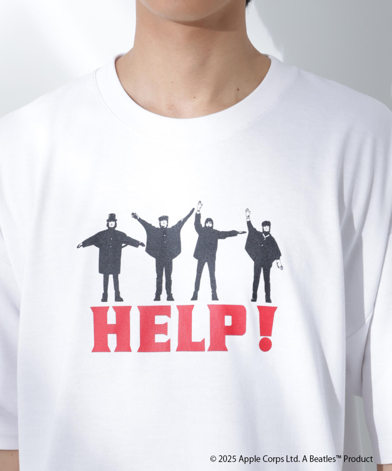 Anti Soaked(R)×BEATLES HELP 汗染み防止Tシャツ Anti Soaked(R) × BEATLES HELP 汗染み防止 Tシャツ
