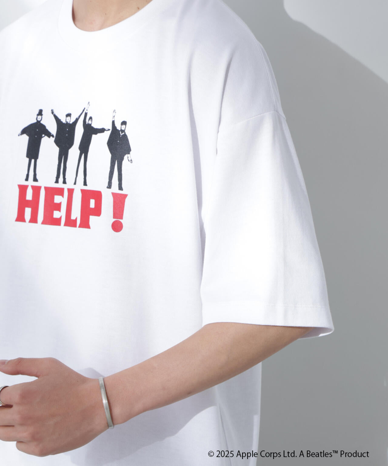 Anti Soaked(R)×BEATLES HELP 汗染み防止Tシャツ Anti Soaked(R) × BEATLES HELP 汗染み防止 Tシャツ