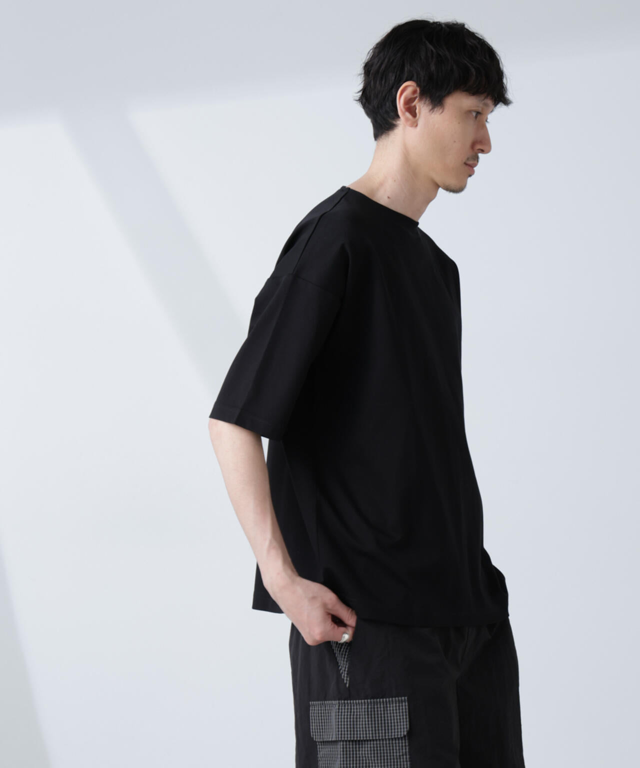 「NJ/CLUB」モクロディ ボートネック ビッグＴシャツ 6685124234