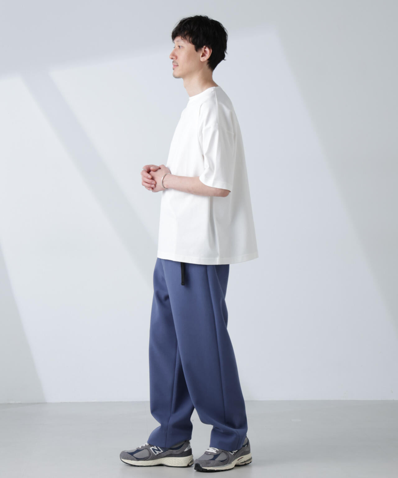 NJ/CLUB」モクロディ ボートネック ビッグTシャツ