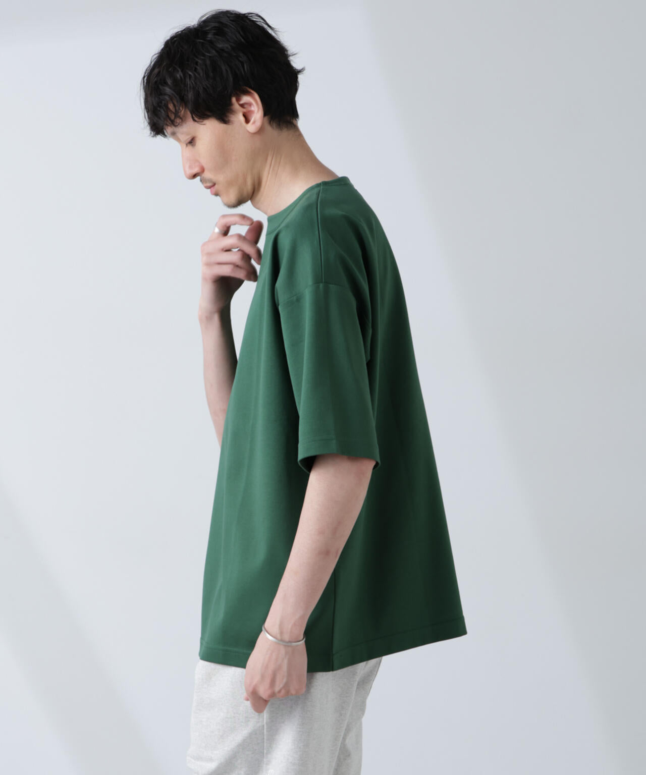 NJ/CLUB」モクロディ ボートネック ビッグTシャツ