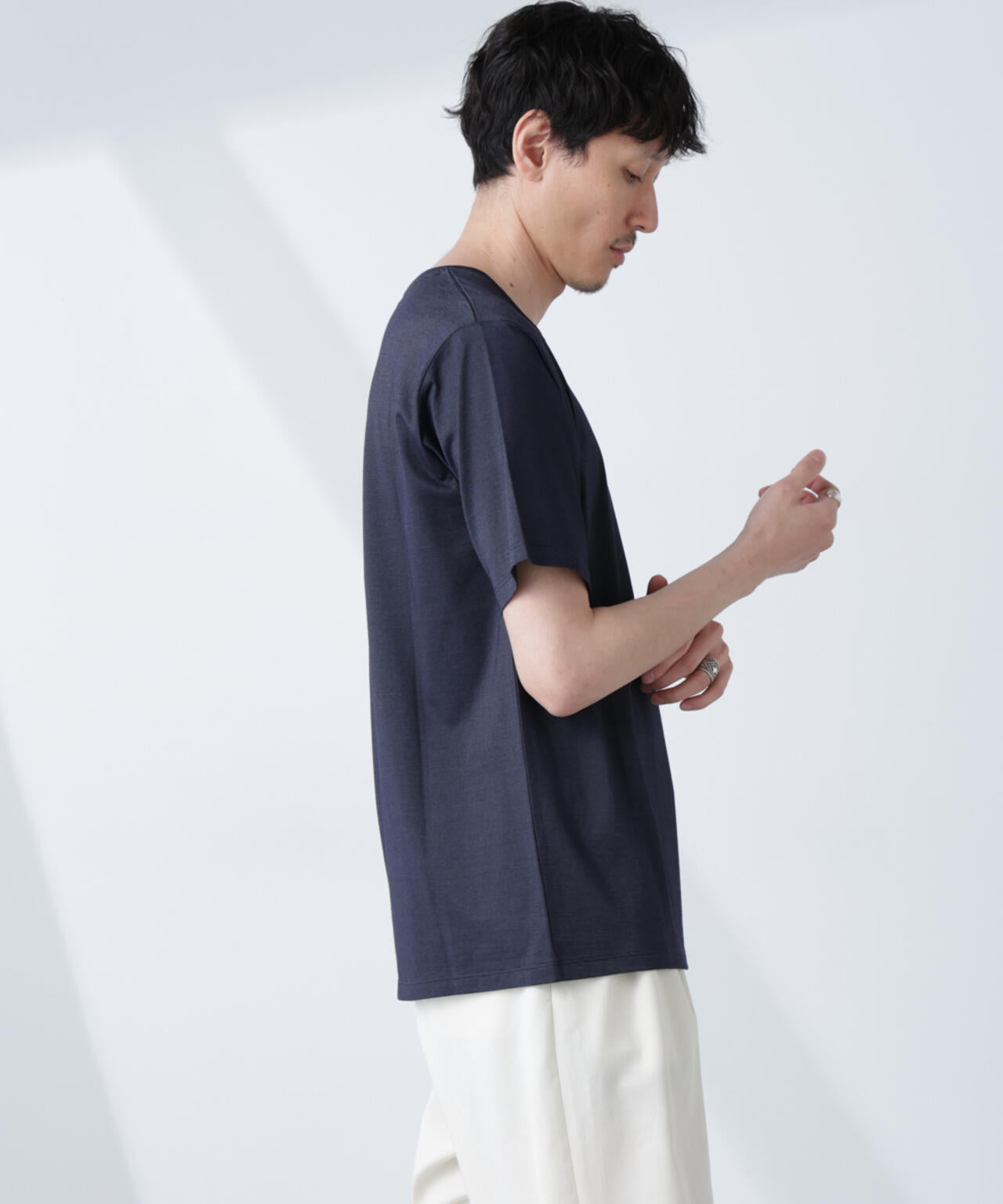 ソラーロライトストレッチクルーネックTシャツ(セットアップ可) 6685124236