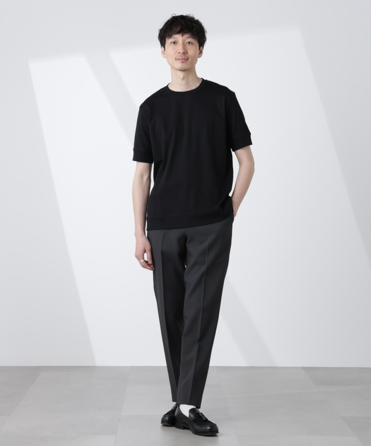 annon様 FORMAL JERSEY] クルーネック カットソー 半袖