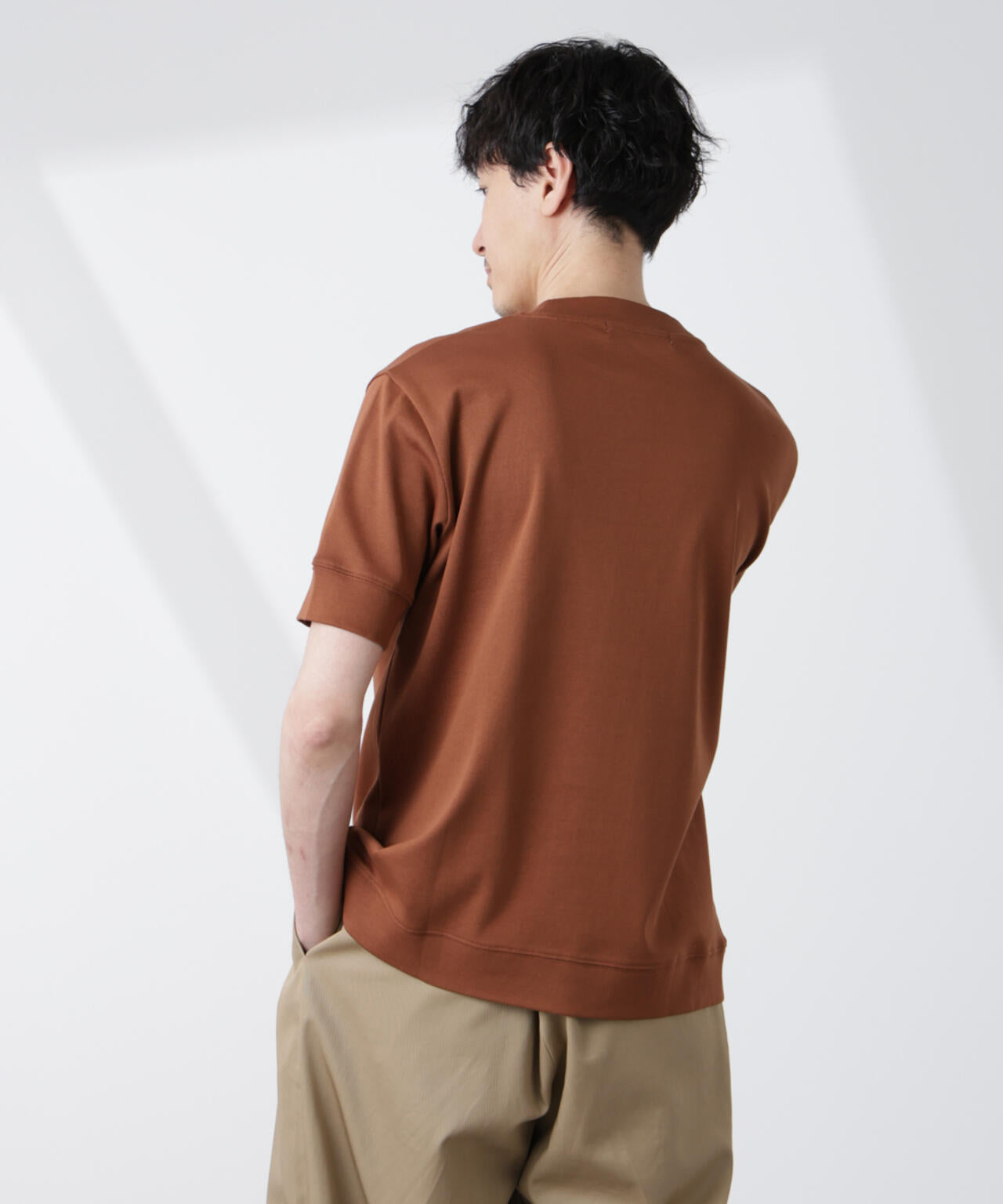 5525golf ナノユニバース ロゴ モックネック カットソー 長袖シャツ S FORMAL JERSEY｣ モックネック カットソー 長袖