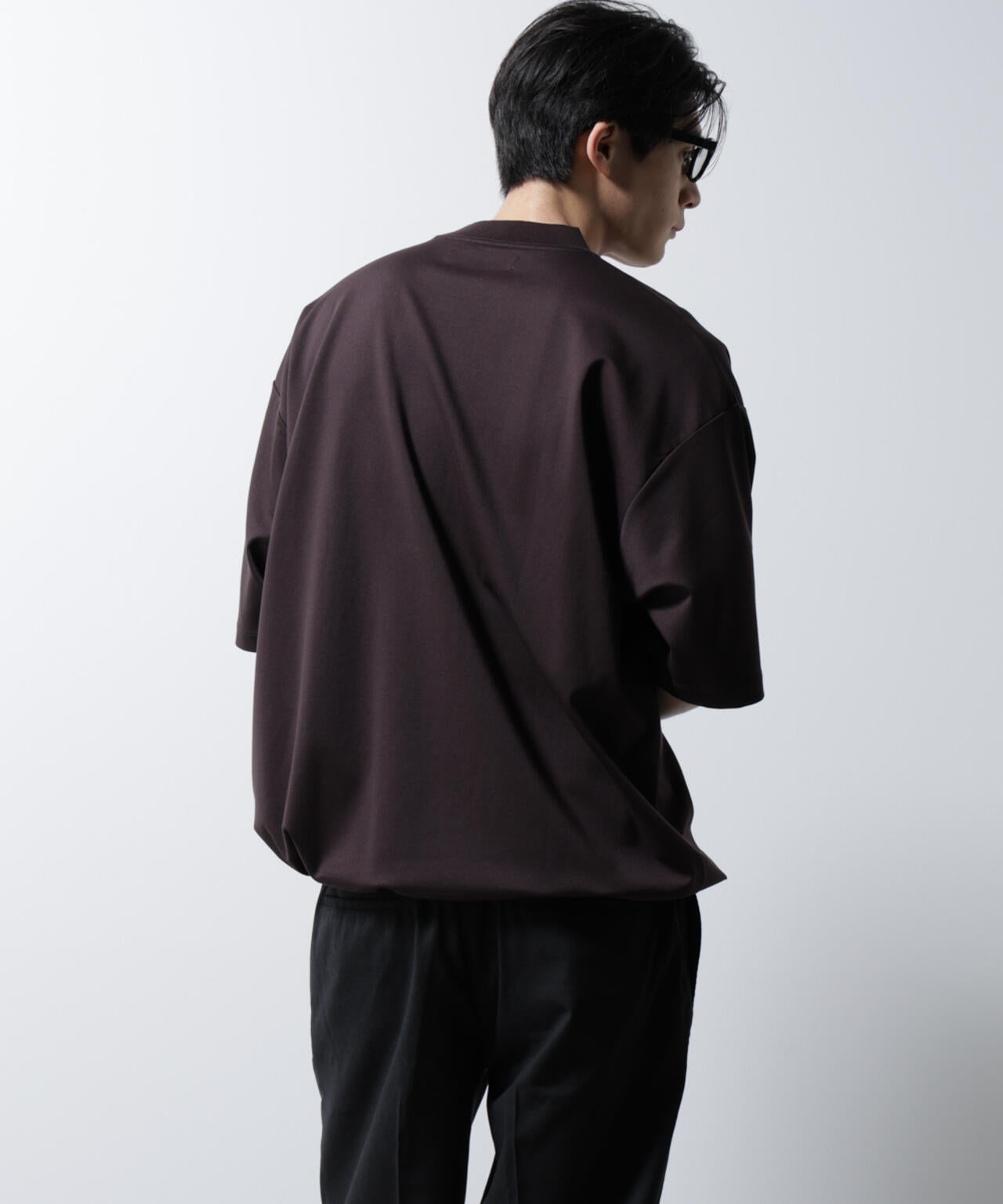シルケット ポンチ ワイド モックネック Tシャツ