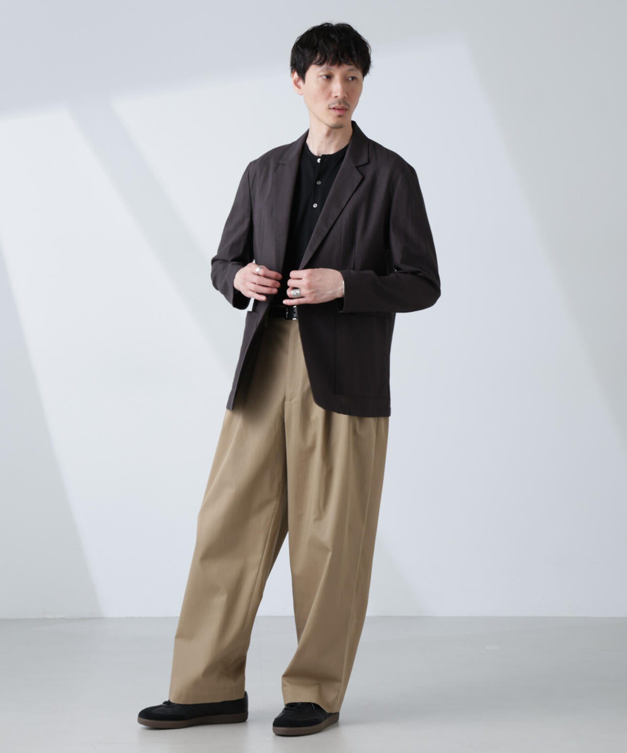 「大人のワイドパンツ」2タックワイドトラウザーズ 6685127232