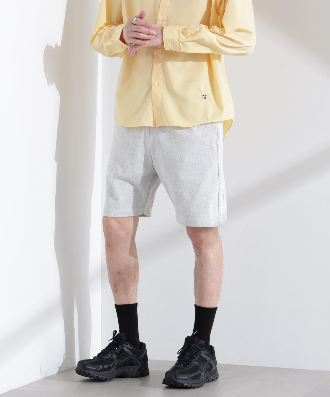 NJ/CLUB」 USAコットン ハーフパンツ