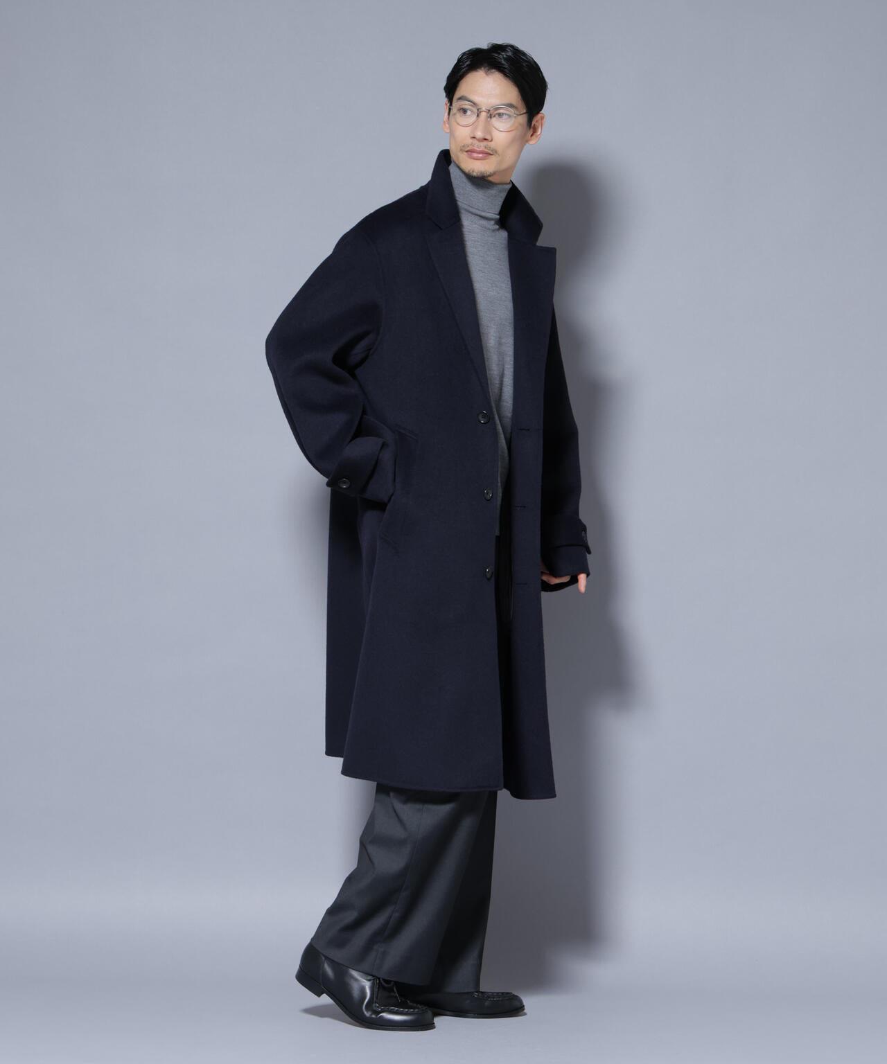 STERNBERG ウールリバーチェスターコート ブラック　Mサイズ STERNBERG（スタンバーグ）の「STERNBERG/ウールリバーチェスター