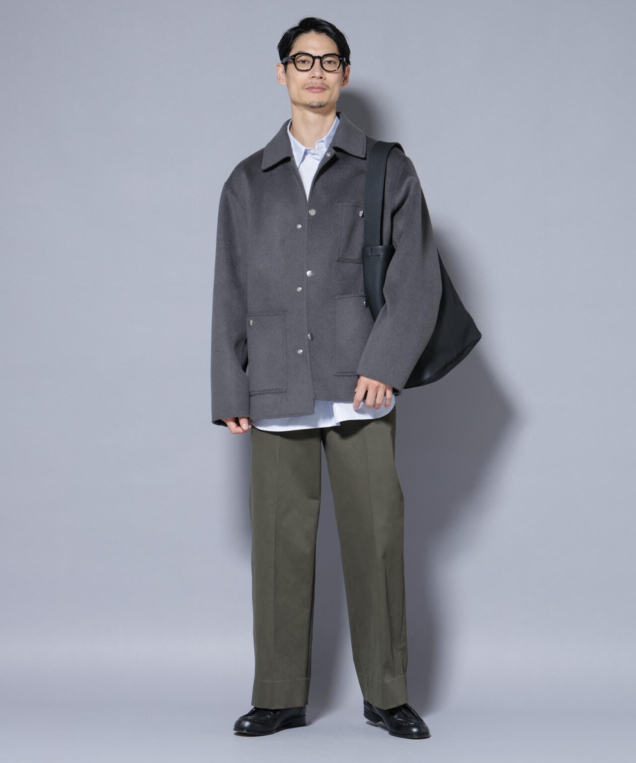 ウールリバーカバーオール